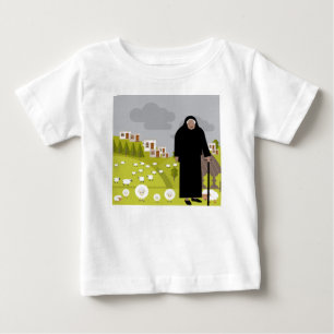 Schafherde und -herde baby t-shirt