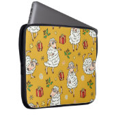 SchafHintergrund Vintag Laptopschutzhülle (Vorne Rechts)