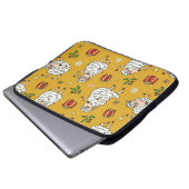 SchafHintergrund Vintag Laptopschutzhülle (Vorne Knopf)