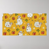 SchafHintergrund Vintag Poster (Vorne)