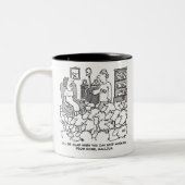 Schafhirte oder Bauer Zweifarbige Tasse (Links)