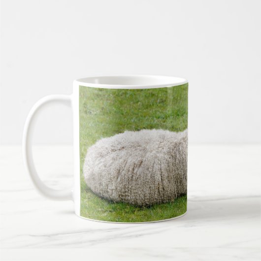 Schafhirte und Schafhütte Kaffeetasse (Links)