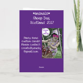 Schafhund in Schottland Karte (Rückseite)