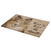 Schafhund Schneidebrett (Ecke)