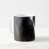 Schafhund schwarz-weiß kaffeetasse (Vorderseite Links)