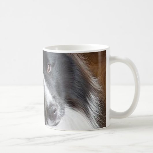 Schafhund schwarz-weiß kaffeetasse (Rechts)