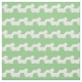 Schafhund Silhouette Pet Sage Green Stoff (Muster)