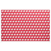 Schafhund Silhouette Rot Stoff (Fat Quarter (45,7 x 55,9 cm))