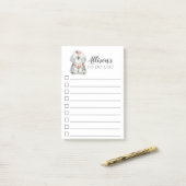 Schafhund Welpe Personalisiert zu führen Post-it Klebezettel (Auf Schreibtisch)