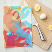 Schafhunde Geschirrtuch (Viertel Falte)