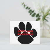 Schafhundpfanne Postkarte (Stehend Vorderseite)