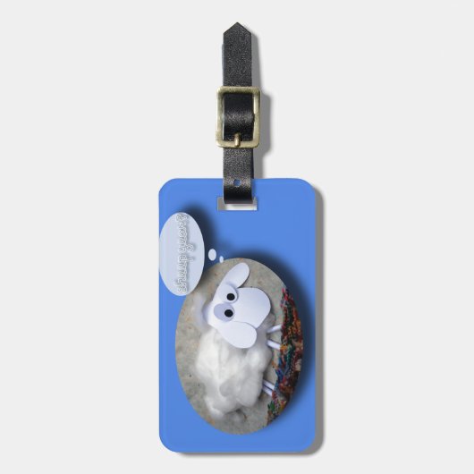 Schafjahr? Chinesisches Neujahr 2015 Gepäckanhänger (Vorderseite vertikal)