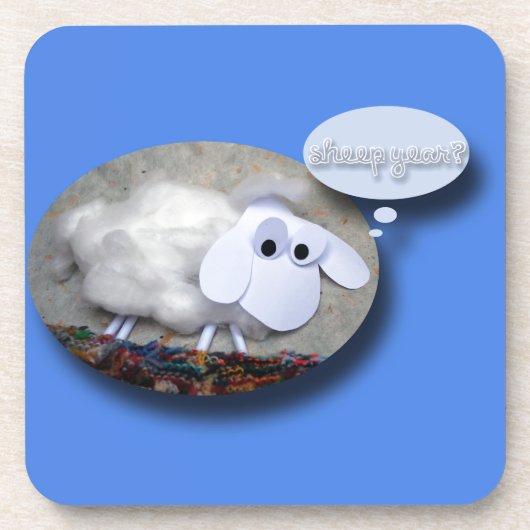 Schafjahr? Chinesisches Neujahr 2015 Untersetzer (Vorderseite)