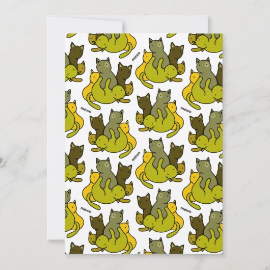 Schafkätzchen Dankeskarte (Vorderseite)