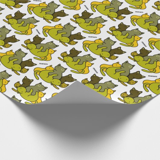 Schafkätzchen Geschenkpapier (Ecke)