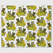 Schafkätzchen Geschenkpapier (Flach)