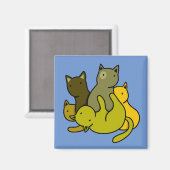 Schafkätzchen Magnet (Vorderseite/Rückseite)