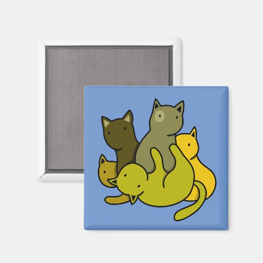 Schafkätzchen Magnet (Vorderseite/Rückseite)