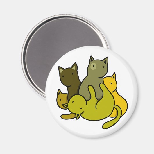 Schafkätzchen Magnet (Vorderseite/Rückseite)