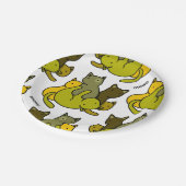 Schafkätzchen Pappteller (Schrägansicht)