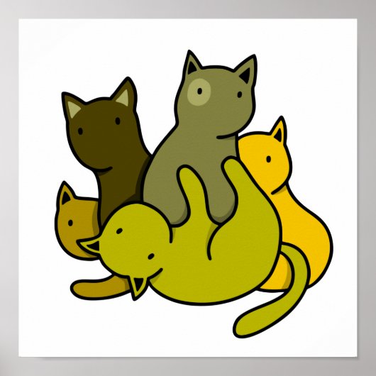 Schafkätzchen Poster (Vorne)