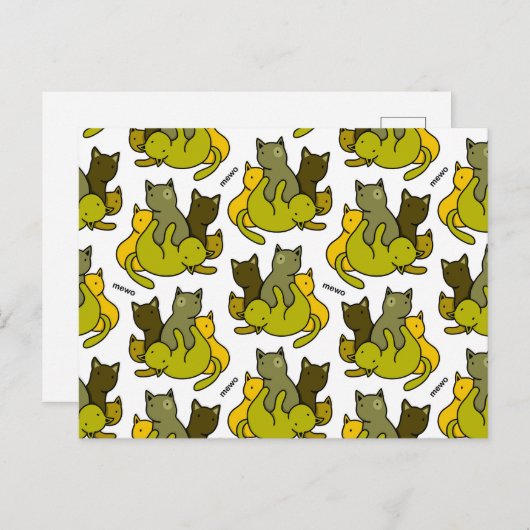 Schafkätzchen Postkarte (Vorne/Hinten)