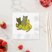 Schafkätzchen Serviette (Beispiel)