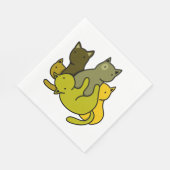 Schafkätzchen Serviette (Ecke)