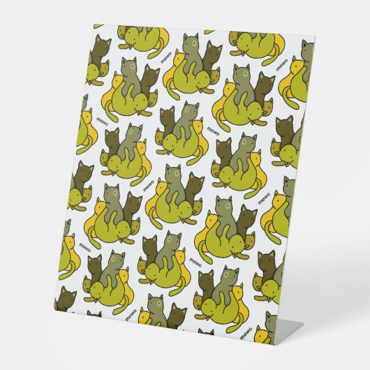 Schafkätzchen Sockelschild (Vorderseite)