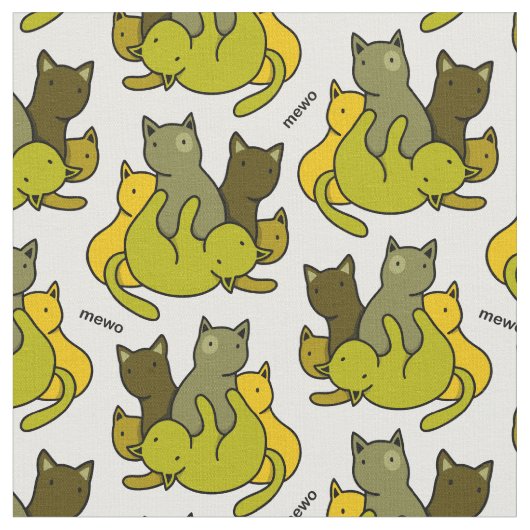 Schafkätzchen Stoff (Nahaufnahme)