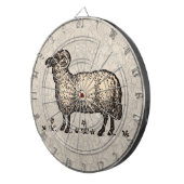 Schaflammfarm Vintag Dartscheibe (Vorderseite rechts)