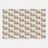 Schaflammfarm Vintag Geschenkpapier Set (Vorderseite 3)