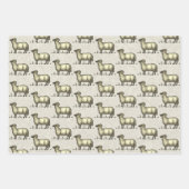 Schaflammfarm Vintag Geschenkpapier Set (Vorderseite 2)
