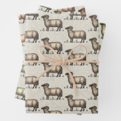 Schaflammfarm Vintag Geschenkpapier Set (Beispiel)