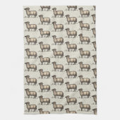 Schaflammfarm Vintag Geschirrtuch (Vertikal)