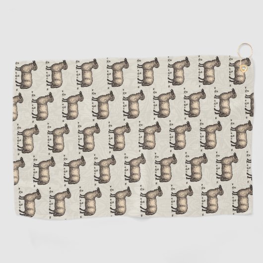 Schaflammfarm Vintag Golfhandtuch (Horizontal)