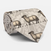 Schaflammfarm Vintag Krawatte (Gerollt)