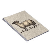 Schaflammfarm Vintag Notizblock (Rechte Seite)