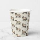 Schaflammfarm Vintag Pappbecher (Rückseite)