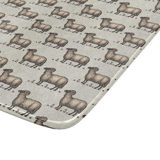 Schaflammfarm Vintag Schneidebrett (Ecke)