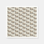 Schaflammfarm Vintag Serviette (Vorderseite)