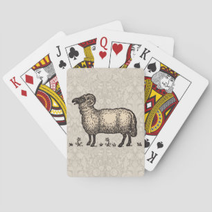 Schaflammfarm Vintag Spielkarten