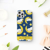 Schafmuster, schlafende Schafe, Mond, Ihr Name Case-Mate iPhone Hülle