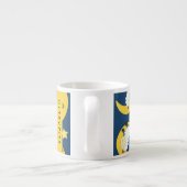 Schafmuster, schlafende Schafe, Mond, Ihr Name Espressotasse (Rückseite)