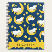 Schafmuster, schlafende Schafe, Mond, Ihr Name Planer (Vorderseite)