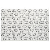 Schafmuster - Schwarz-Weiß Stoff (Fat Quarter (45,7 x 55,9 cm))