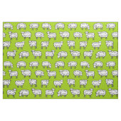 Schafmuster - Schwarz-weiß und grün Stoff (Fat Quarter (45,7 x 55,9 cm))