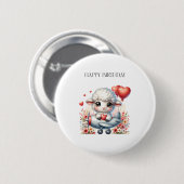 Schafpilot Geburtstag Button (Vorne & Hinten)