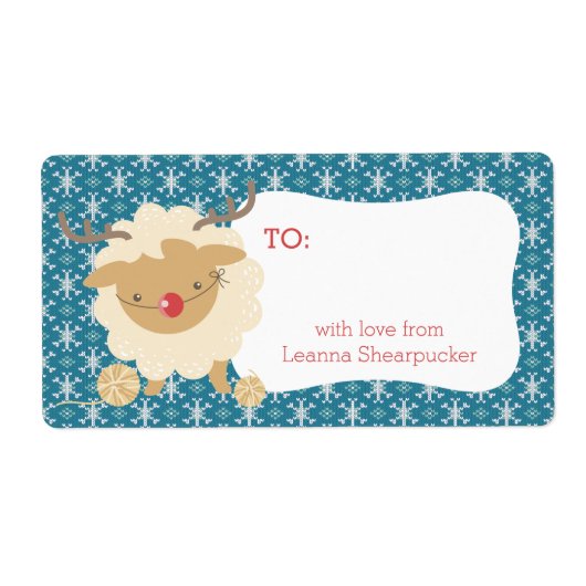 Schafrinder-Geweihe Stricken Weihnachten Weihnacht (Vorne)