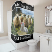 Schafschaf Herde Baby Lamb Schaffarm Duschvorhang (Beispiel)